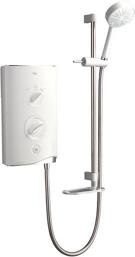 Mira Sport 9.8kW Thermostatic Electric Shower White & Chrome 1.1746.006