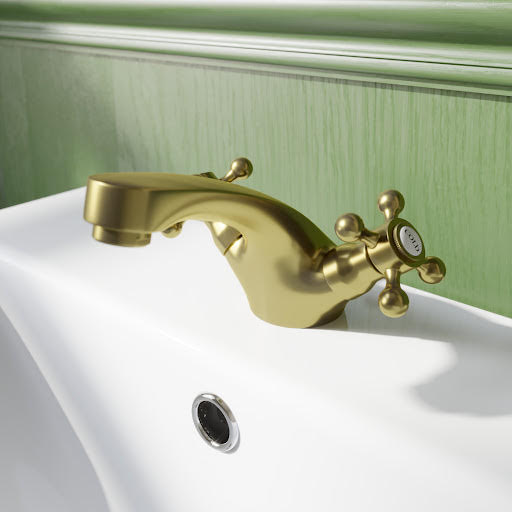 Park Lane Oxford Brass Basin Mixer Tap