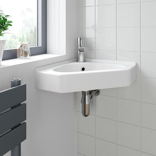 Ceramica Veneto Wall Hung Corner Basin - 550 x 390mm