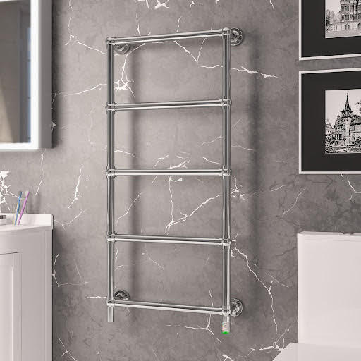Solaro Kennet 1200 x 600mm Electric Heated Towel Radiator - Chrome