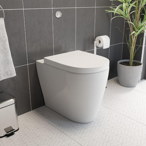 Affine Bordeaux Rimless Back to Wall Toilet & Soft Close Seat