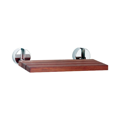 Aquari Wooden Slatted Shower Seat