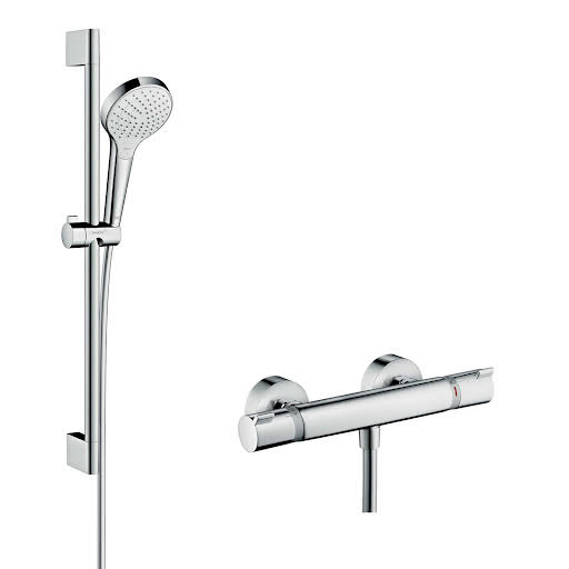 hansgrohe Croma Select S Ecostat Comfort Thermostatic Bar Mixer Shower - 27013400