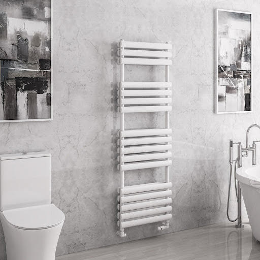 Solaro Tunstall 1600 x 500mm Double Panel Heated Towel Radiator - Matt White