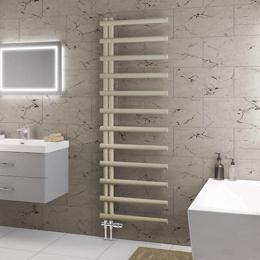 Solaro Marlow E-Style 1750 x 600mm Heated Towel Radiator - Matt Cappuccino