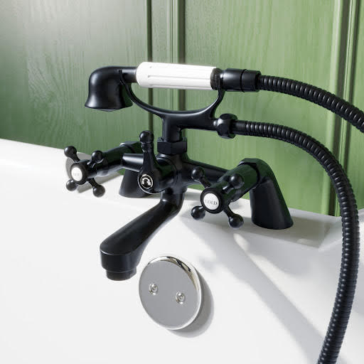 Park Lane Oxford Black Bath Shower Mixer Tap