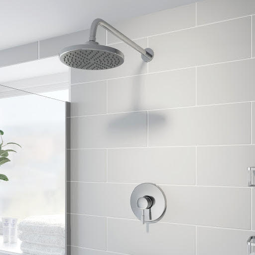 Essentials Concealed Stick Shower with Wall Mounted Fixed Shower Head