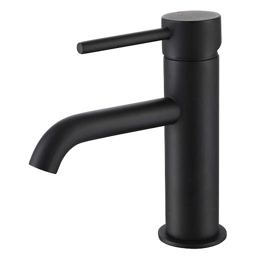 Merano Cosenza Mini Mono Basin Mixer Tap - Black