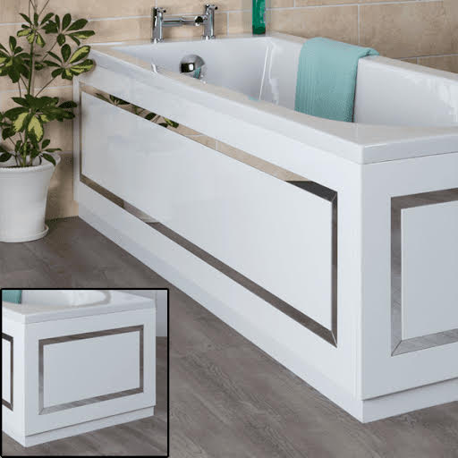 Decorative White Bath Panel Packs Plumbworld