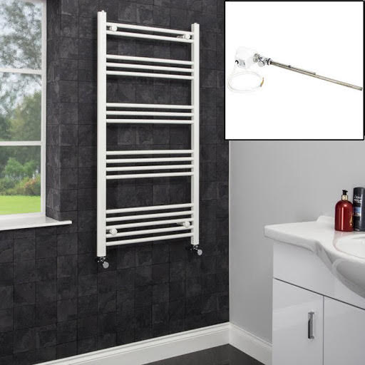 White Dual Fuel Heated Towel Rails Plumbworld