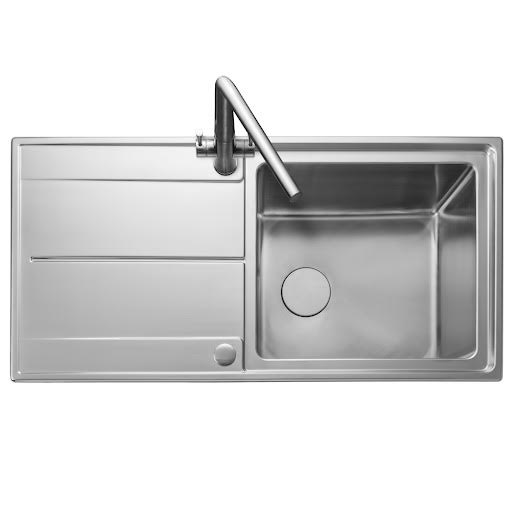 Rangemaster Arlington Inset Single Bowl Stainless Steel Kitchen Sink 1000 x 500mm - ARL1051
