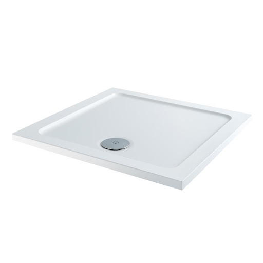 Hydrolux Low Profile 1000 x 1000mm Square Shower Tray with Waste