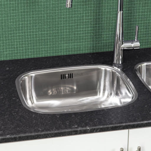 Reginox Comfort Integrated Single Bowl Stainless Steel Sink Rectangular Waste Included - RGNXSNK013