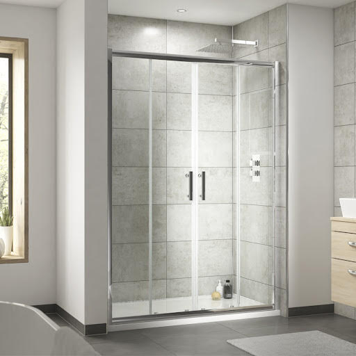 Luxura Pacific 1700mm Double Sliding Door - 6mm