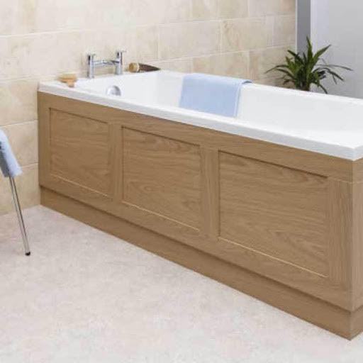 Ceramica Oak Wood Bath Panel 1700mm Side MDF