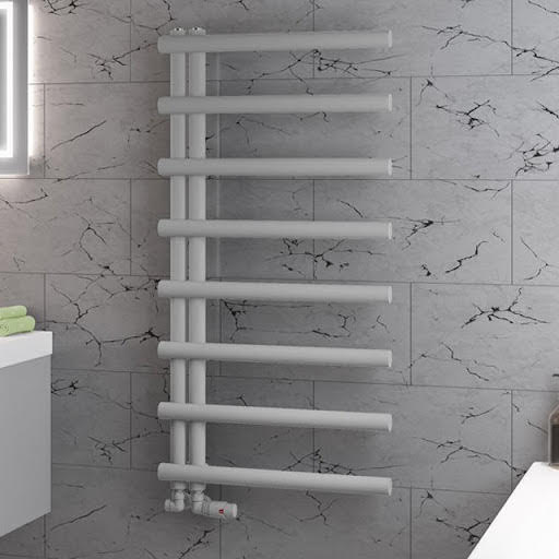 Solaro Marlow E-Style 1150 x 600mm Heated Towel Radiator - Matt Grey