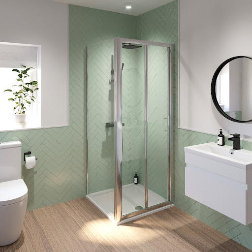 Luxura Bifold Shower Enclosure 760 x 900mm - 6mm