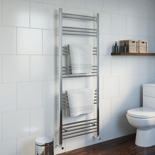 DuraTherm Heated Towel Radiator Chrome 1600 x 600mm Flat