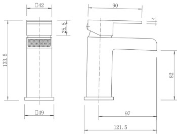 Avox Dakota Basin Mixer Waterfall Tap
