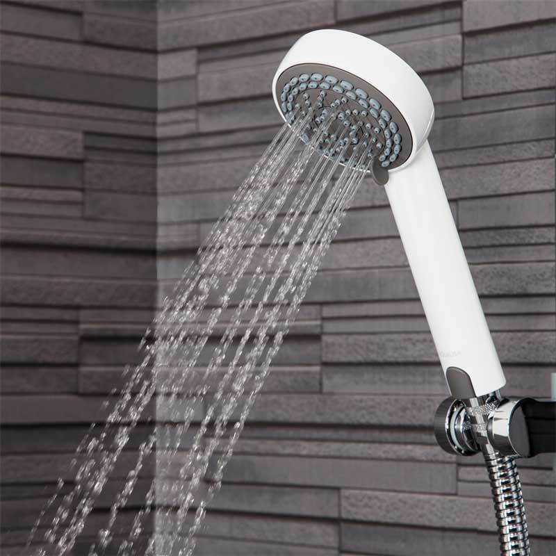Aqualisa Aquastream Power Shower Thermostatic White & Chrome 4 Spray