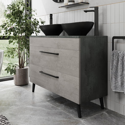 Vitusso Idro Grey Bathroom Furniture Plumbworld
