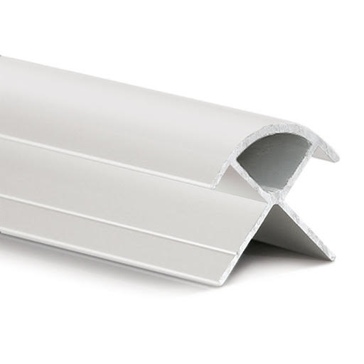 Starline Bathroom Wall Panel Aluminium External Corner Trim White 2.4m