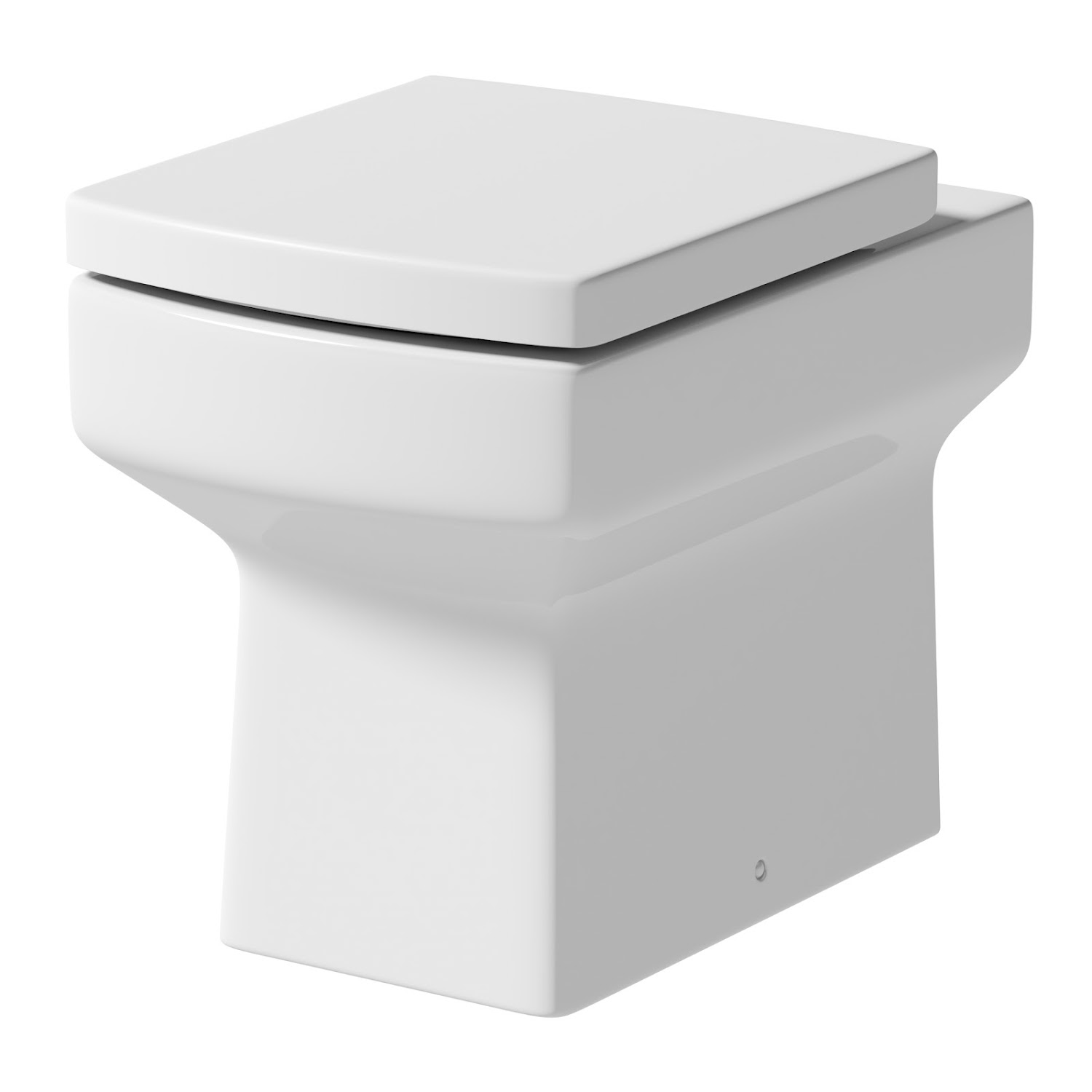 Back To Wall BTW Toilet Pan Concealed Cistern Unit 500mm Square Soft Close Seat eBay