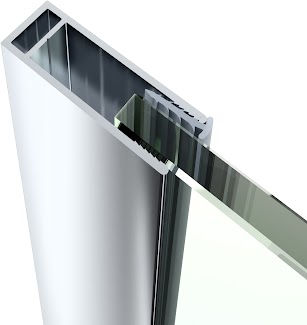 8mm Frameless Adjustable Wall Profiles