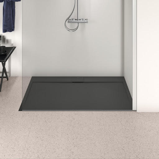 Ideal Standard i.life Ultra Flat S Non Slip Shower Tray 2000 x 900mm Jet Black - T5243FV
