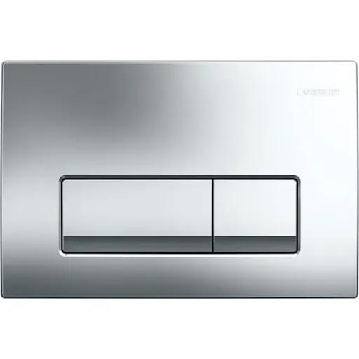 Geberit Delta50 Dual Flush Plate for Concealed Cisterns - Chrome