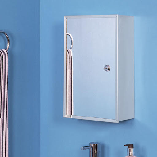 Croydex Trent Lockable Medicine Stainless Steel