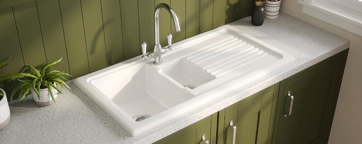 White kitchen sink drainer best sale