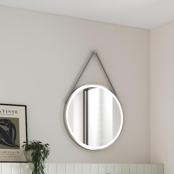 Hudson Reed Round LED Bathroom Mirror & Demister 600mm Chrome