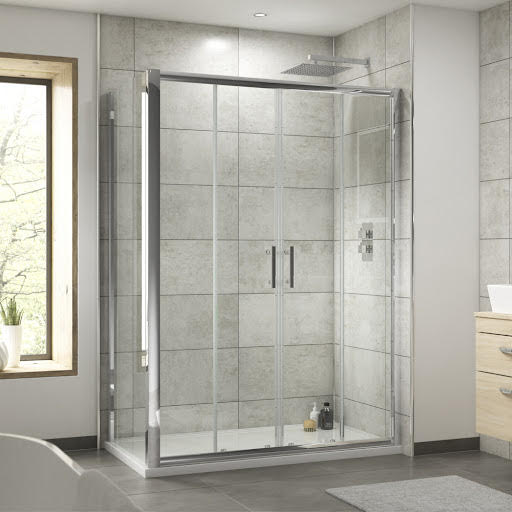 Luxura Pacific Double Sliding Door Shower Enclosure 1700 x 700mm - 6mm