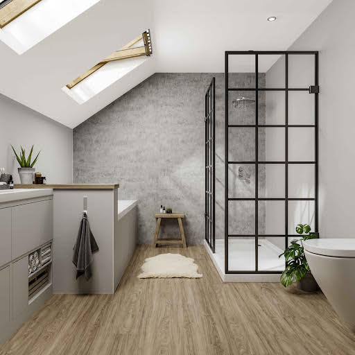 Multipanel Click Floor Aspen Oak 1210mm x 190mm Bathroom Floor Planks