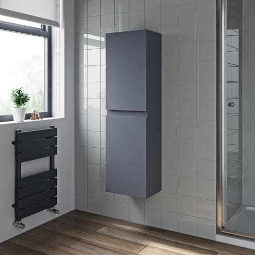Artis Grey Gloss Wall Hung Tall Bathroom 350 x 250mm