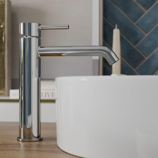 Merano Ortana Tall Basin Mixer Tap - Chrome