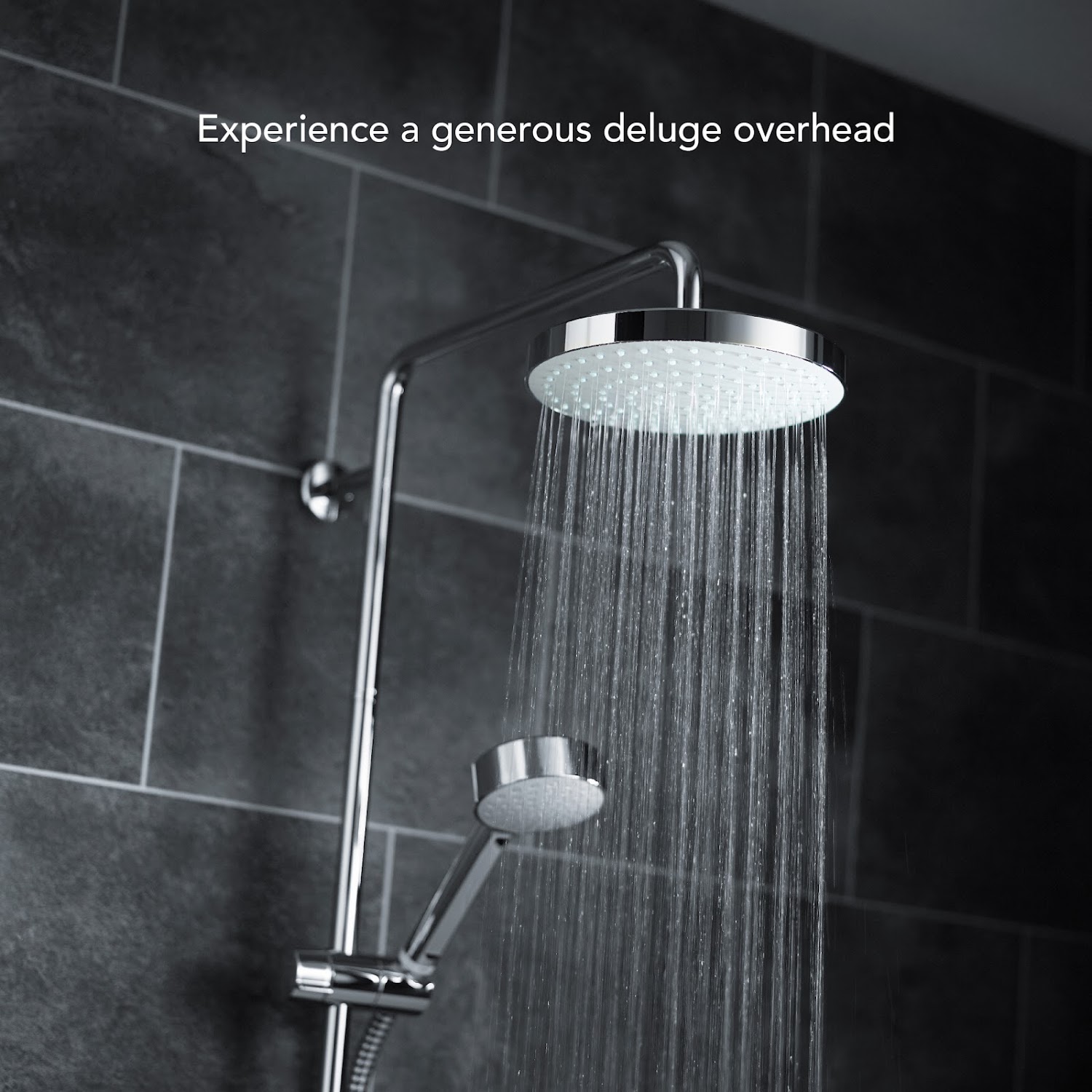 Mira Jump Dual Twin Head Electric Shower 9.5kw White Chrome Bathroom 1.