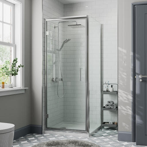 Diamond Hinged Shower Enclosure 900 x 900mm - 8mm