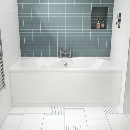 Hudson Reed Eternalite Otley Double Ended Bath 1700 x 750mm - BDE010