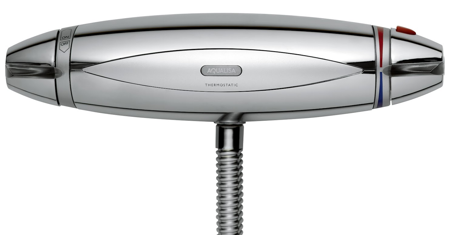 Aqualisa Colt Mixer Shower Exposed Thermostatic Chrome Harmony Head