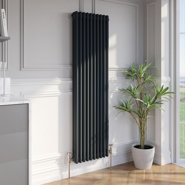Park Lane Traditional Vert Triple Bar Column Radiator 1600x470mm