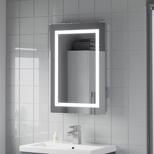 Artis Niteo LED Bathroom Mirror with Demister Pad and Shaver Socket 700 x 500mm - Mains Power