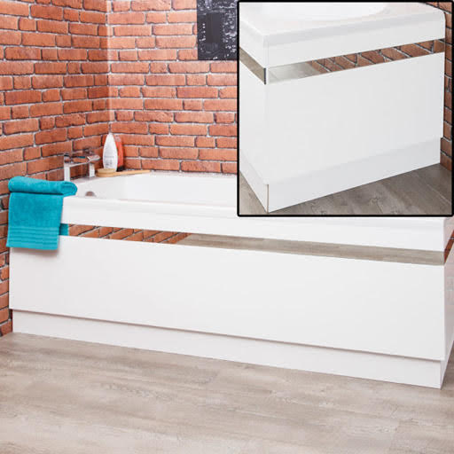Bath Panel Pack Ceramica Profile White 1700mm Side and 700mm End