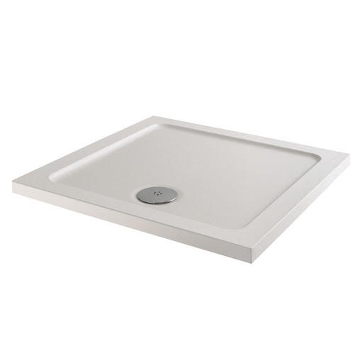 Hydrolux Low Profile Square Shower Tray - 760 x 760mm with Waste