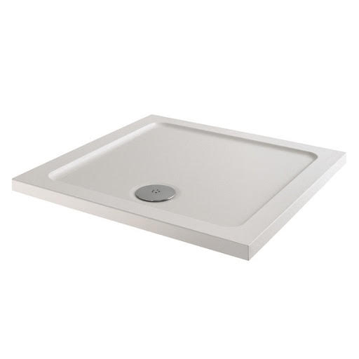 Hydrolux Low Profile 760 x 760mm Square Shower Tray with Waste