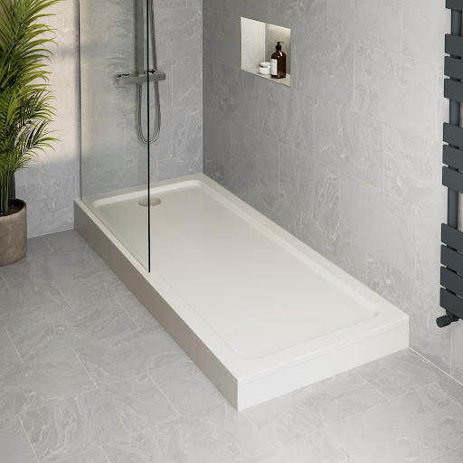 Podium Raised 1700 x 700mm Non-Slip Shower Tray with Waste