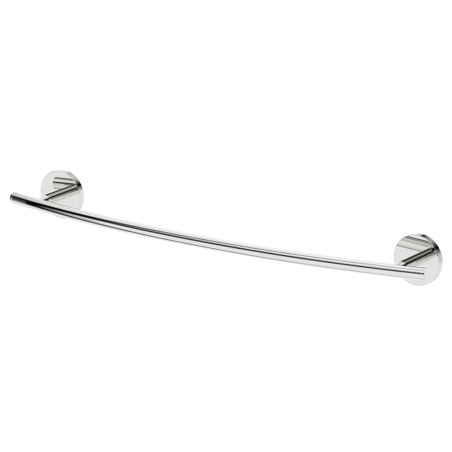 Bathroom Towel Rail 600mm Chrome Round Wall Mounted Stylish Traditional