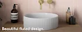 affine fluted countertop basin gloss white affine fluted countertop basin gloss white
