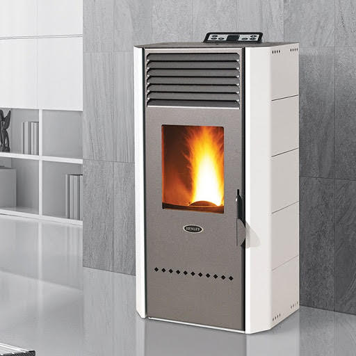 Henley Bio 80 White Pellet Stove 7.7kW Ready SBIOB8G